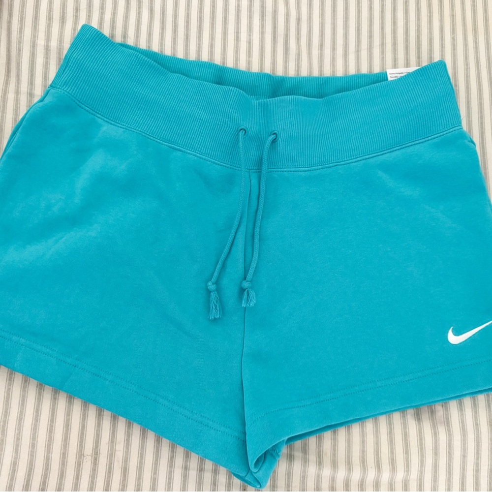 Nike Blue Athletic Shorts with Drawstring Waistband